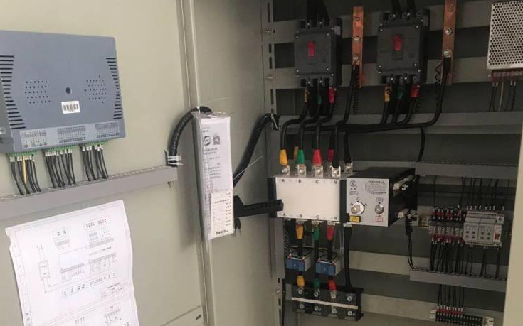 消防plc控制柜內部圖